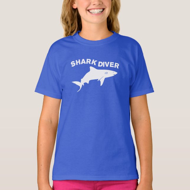 Shark Diver T-Shirt (Framsida)