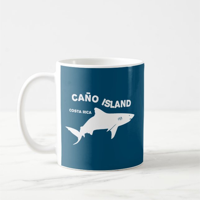 Shark Diving Caño Island - Costa Rica Kaffemugg (Vänster)
