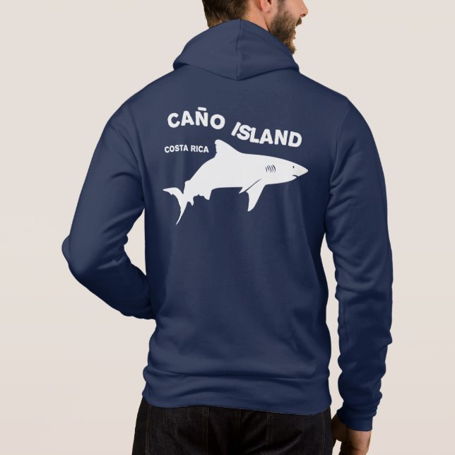 Shark Diving Caño Island - Costa Rica T Shirt (Baksida)