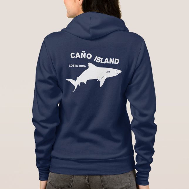 Shark Diving Caño Island - Costa Rica T Shirt (Baksida)
