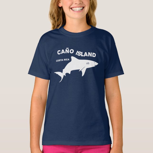 Shark Diving Caño Island - Costa Rica T Shirt (Framsida)