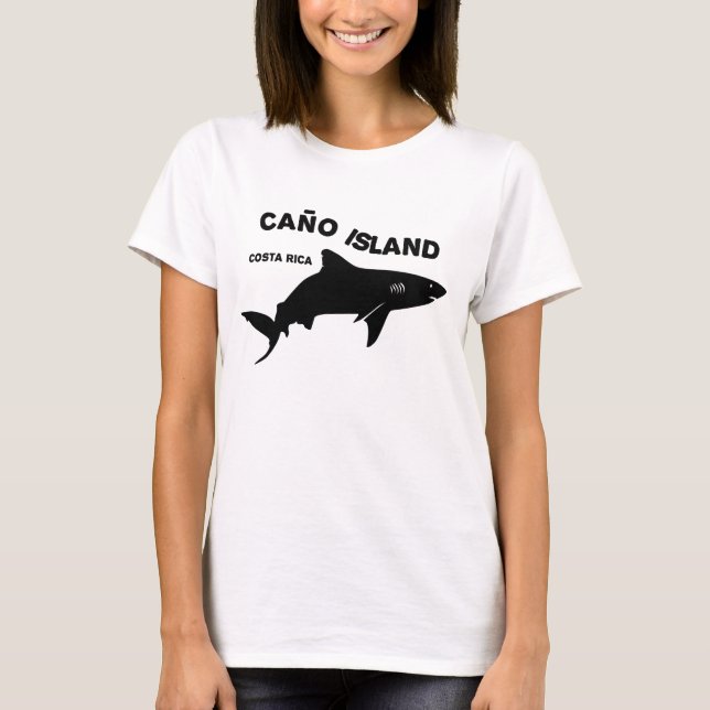 Shark Diving Caño Island - Costa Rica T Shirt (Framsida)