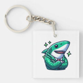Shark Drawing: Deep Water KeyChain #1