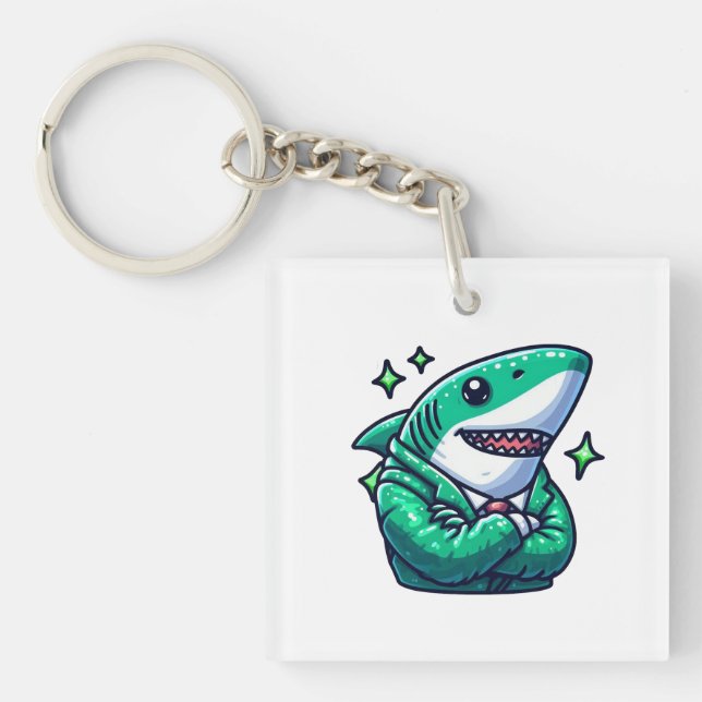 Shark Drawing: Deep Water KeyChain #1 (Framsidan)