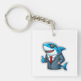 Shark Drawing: Deep Water KeyChain #2