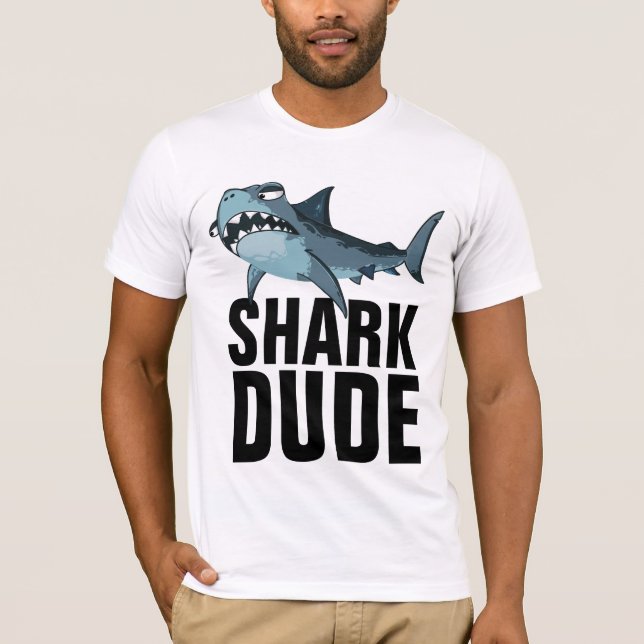 SHARK DUDE MANAR T-SHIRTS (Framsida)