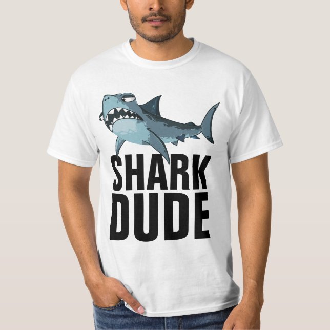 SHARK DUDE MANAR T-SHIRTS (Framsida)