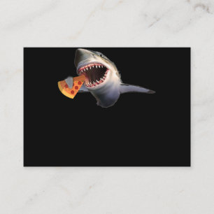 Shark Eating Pizza Shark Älskare Funny Gifts Visitkort