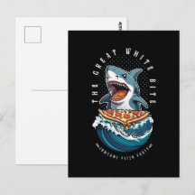 Shark Eating Pizza | Underbar White Bita Jawsome