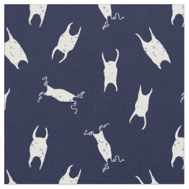 Shark Egg Fodral Blue White Mönster Tyg