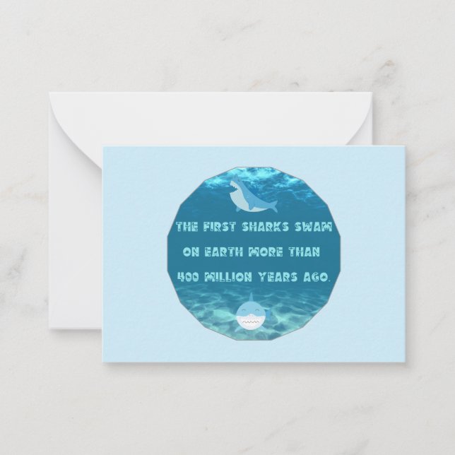 Shark Fact  Anteckningskort (Framsida)