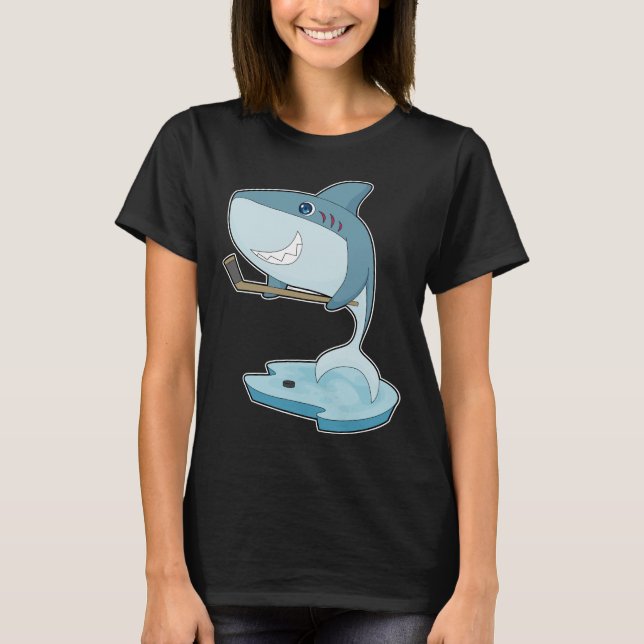 Shark Fält hockey Hockey stick Sports T Shirt (Framsida)