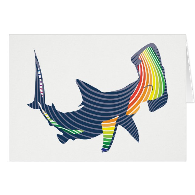 Shark Färg Swirl OBS Kort (Framsidan Horizontal)