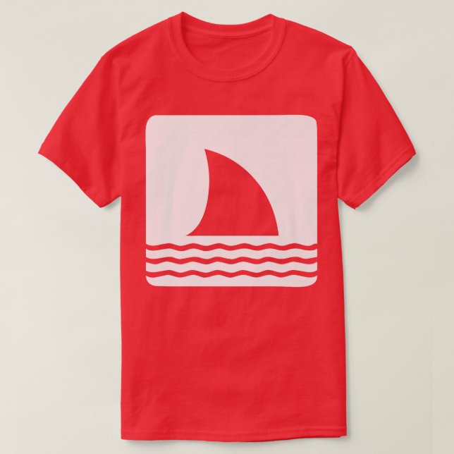 Shark Fin Ocean View T Shirt (Design framsida)