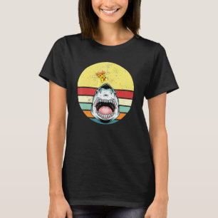 Shark Fish Pizza Retro Vintage Pizzeria Pizza Chef T Shirt