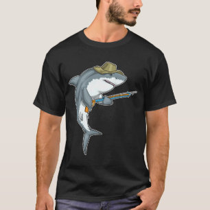 Shark Fisher Harpoon Fishing T Shirt
