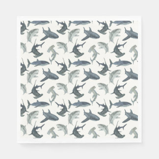 Shark Födelsedagsfest Napkins | Beach Klubb Sharks Pappersservett