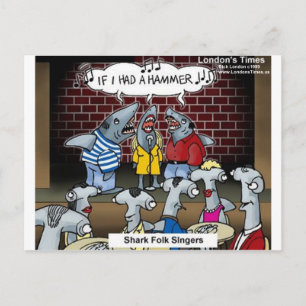 Shark Folk Singers underbara presenterar Tees & Ca Vykort