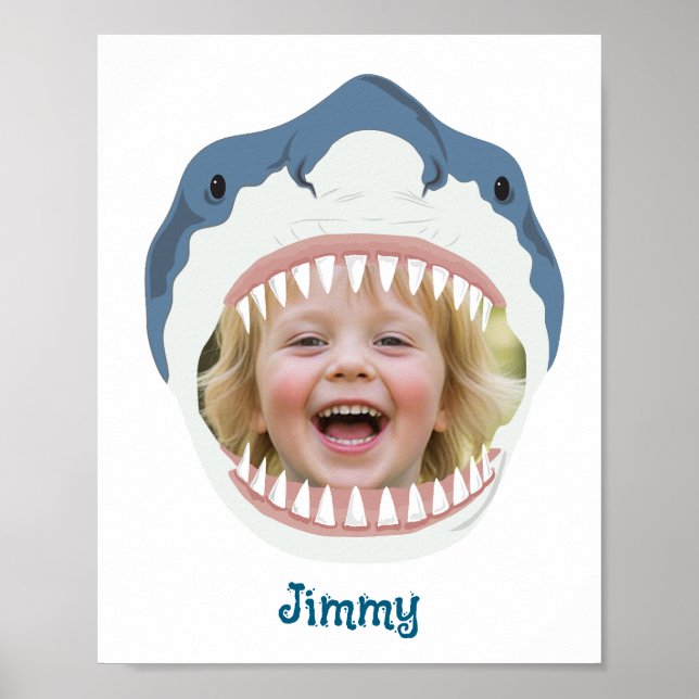 Shark Food Your Photo Eaten By Sharks Poster (Framsidan)