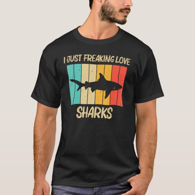 Shark För manar Women Hammerhead Tiger Sharks T Shirt (Framsida)