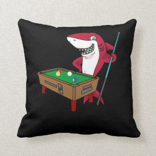 Shark Funny Billiard Bassäng Player Kudde