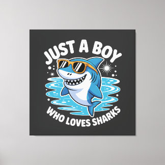 Shark Funny Quote  Canvastryck