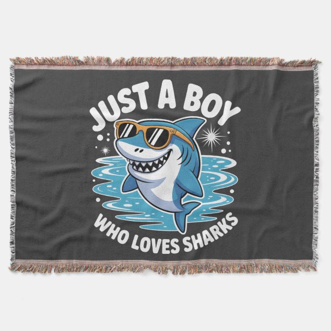 Shark Funny Quote  Filt (Framsidan)