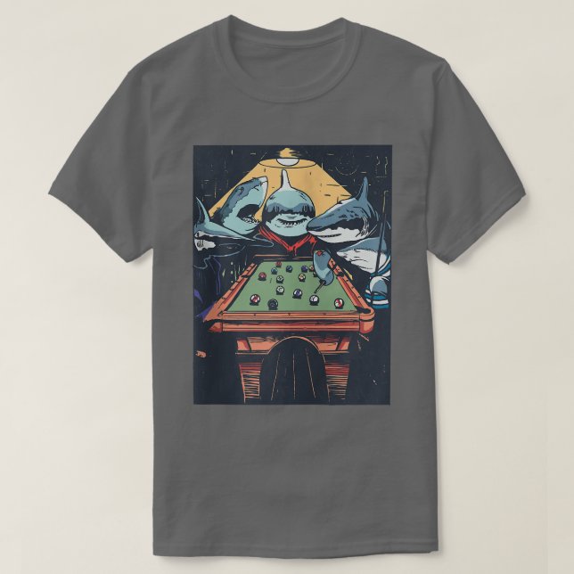 Shark Funny TeamFunny Gift Zip T Shirt (Design framsida)