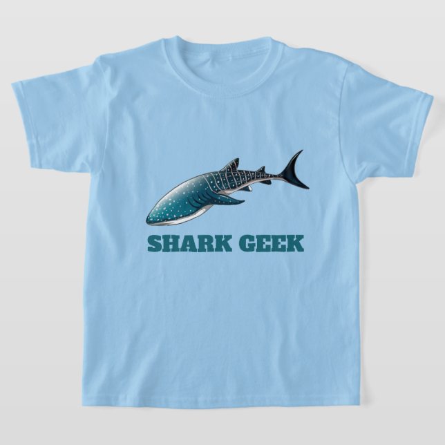 Shark Geek Whale Shark T Shirt (Laydown)