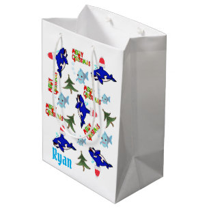 Shark God jul Gift Bags