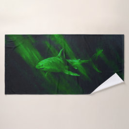 Shark Green 30 X 60 Bath Towel