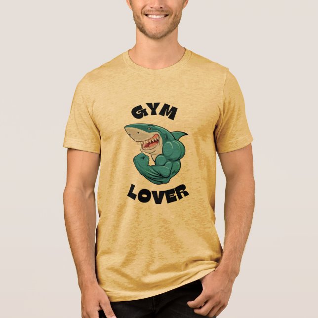 Shark Gym Lover T Shirt (Framsida)