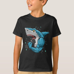 Shark Gym Powerlift Weightlyftande Bodybuilding T Shirt