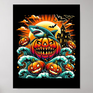 Shark Halloween Poster