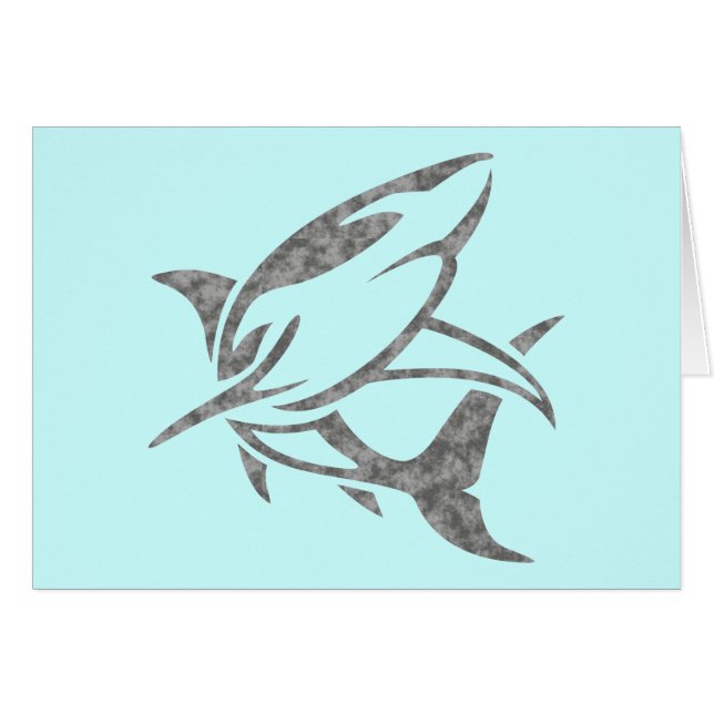Shark Hälsningskort (Framsidan Horizontal)