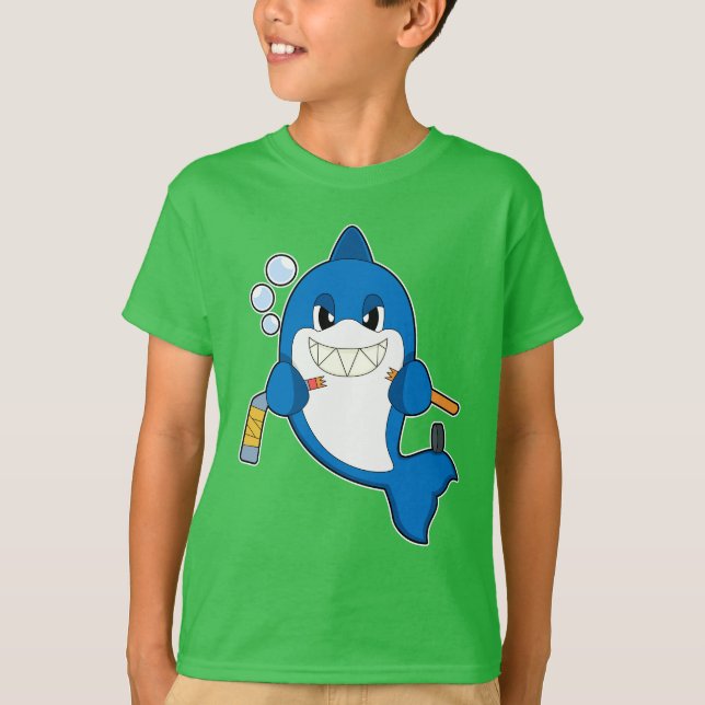 Shark Ice hockey Ice hockey-klubba T Shirt (Framsida)