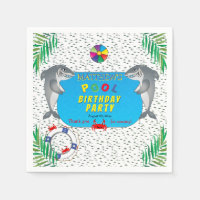 Shark Infested Boy Birthday Bassäng Party