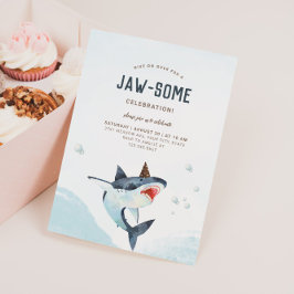 Shark Jaw-some-inbjudan Inbjudningar