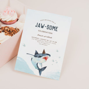 Shark Jaw-some-inbjudan Inbjudningar