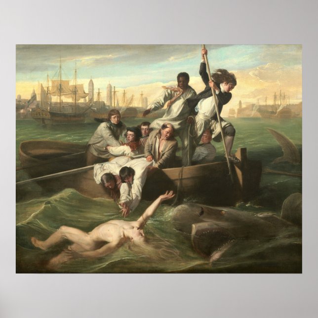 Shark - John Singleton Copley Fine Art Poster (Framsidan)