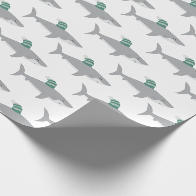 Shark-jul Presentpapper (Hörn)