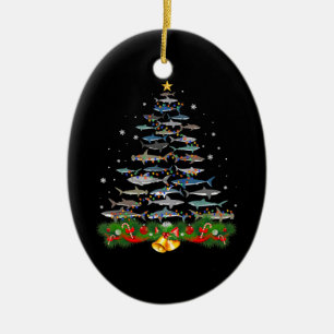 Shark Julgran Shark Älskare ger Manar Kvinnor Julgransprydnad Keramik