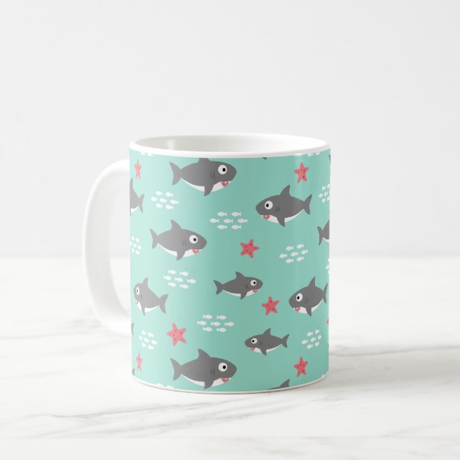 Shark Kaffemugg (Framsida vänster)