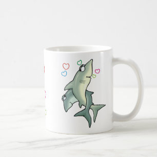 Shark Kärlek Kaffemugg