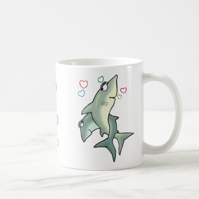 Shark Kärlek Kaffemugg (Höger)