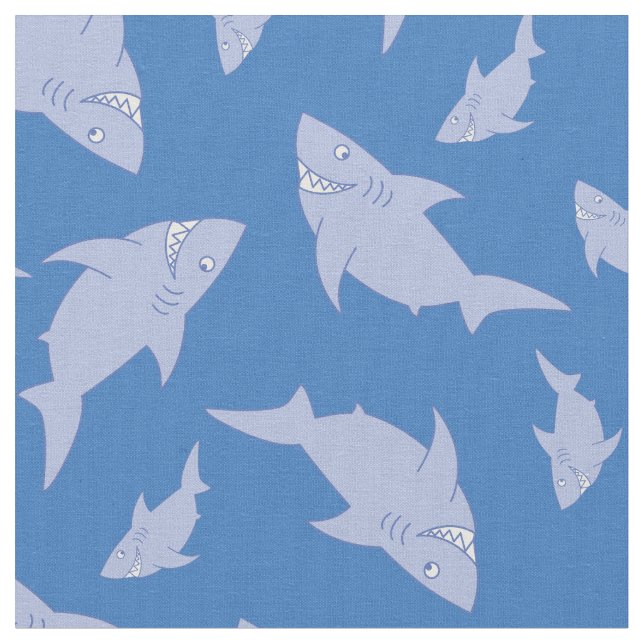 Shark Kid Baby Nursery Decor Cute Tyg (Närbild)