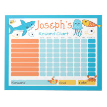 Shark Kids Reward-diagram för dagliga ruttval