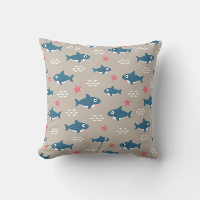 Shark Kudde (Framsida)