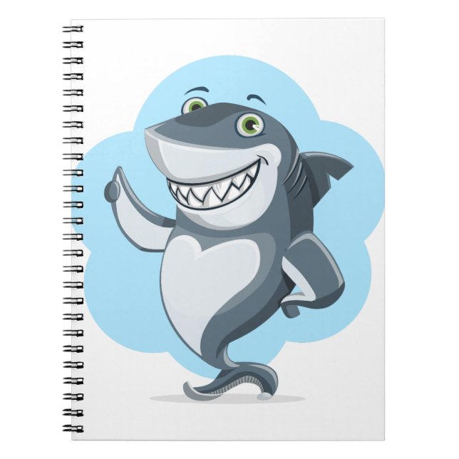 Shark Laughing Anteckningsbok (Framsidan)