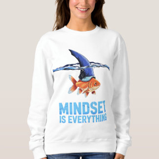"Shark Mindset Goldfish - inspirationell motivatio T Shirt